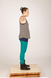 Whole Body Woman T poses Casual Average Studio photo references